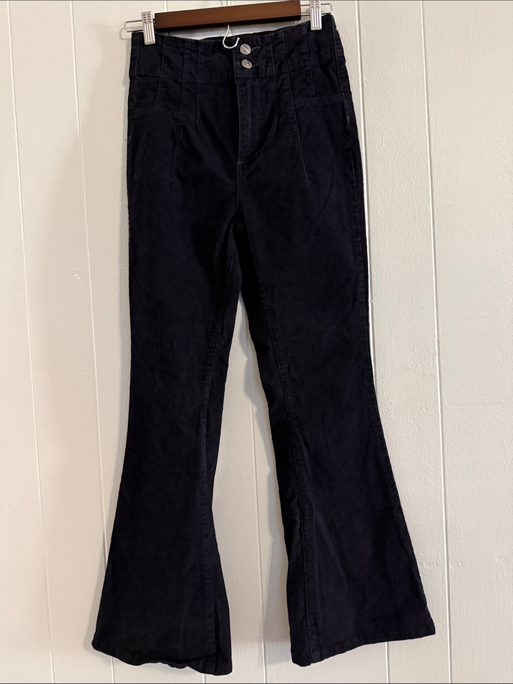 We The Free (Free People) Jayde Corduroy High-Rise Flare Pants